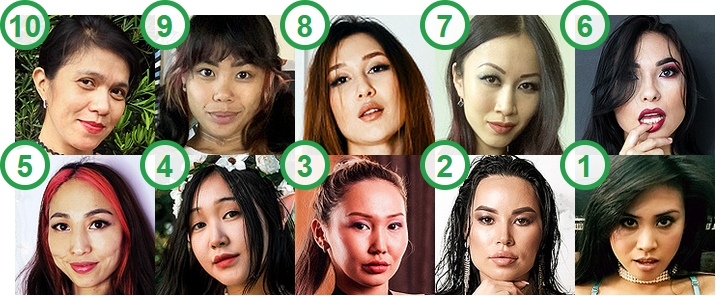 The 10 most popular Asian cam girls doing Blowjob shows